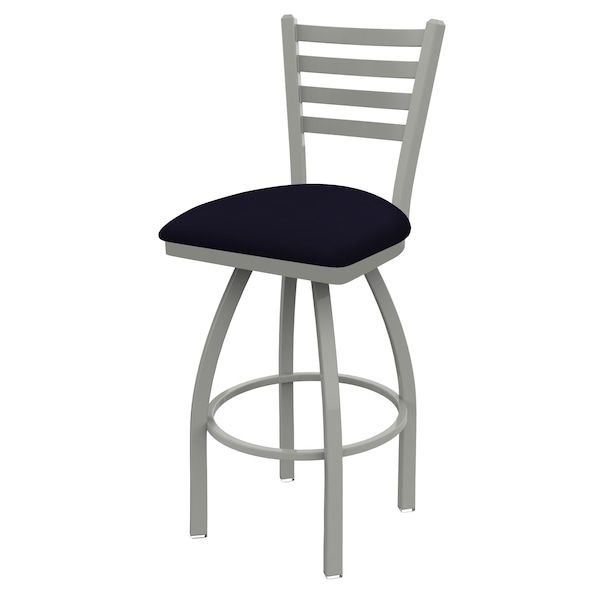 25" Swivel Counter Stool, Nickel Finish, Canter Twilight Seat